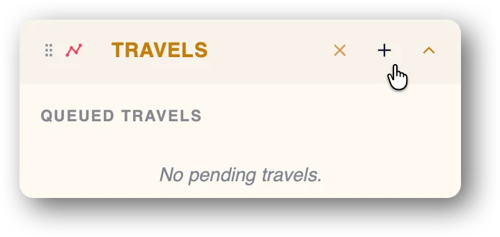 Add travel request button in TrainPanel automatic route setting sidebar