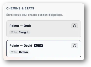 Changer l'état d'un aiguillage