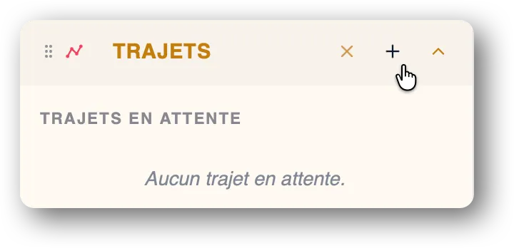 Bouton d'ajout d'itinéraire pour train DCC dans TrainPanel