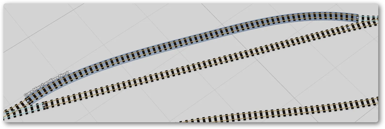 Schéma de principe de la gestion de cantonnement pour trains DCC dans TrainPanel