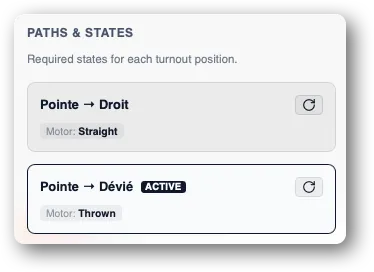Changing a turnout's state